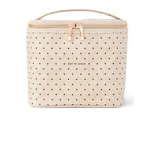 kate spade Cream Polka Dot Insulated Lunch Bag